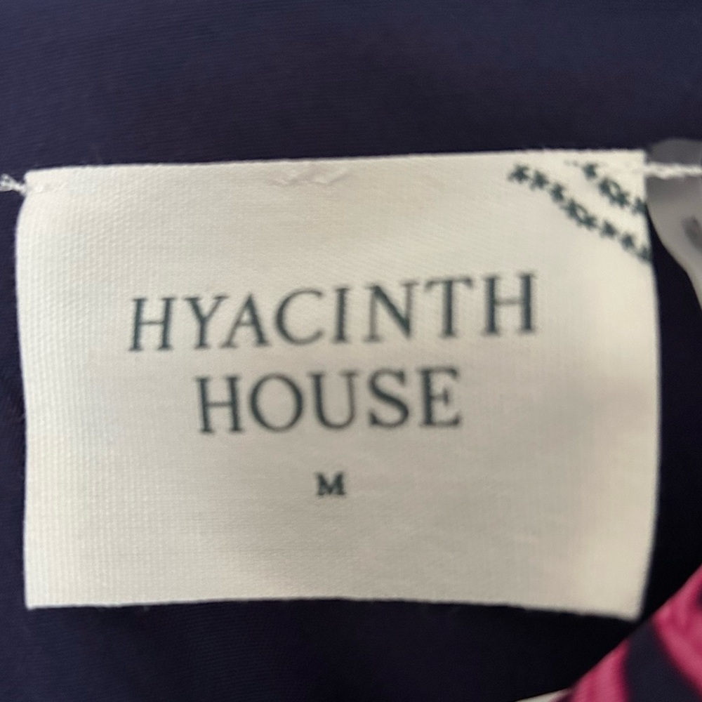 NWT HYACINTH HOUSE Navy & Fuchsia Floral Norma Maxi Dress Size Medium - Picture 10 of 10